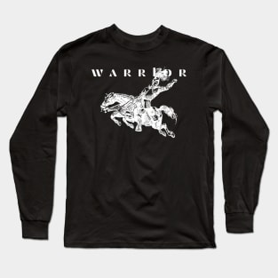 Warrior Knight on a Horse Long Sleeve T-Shirt